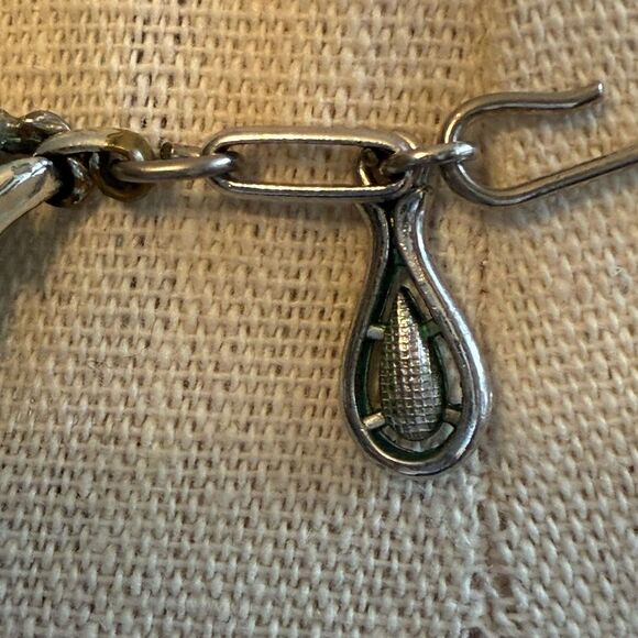 Coro Signed Vintage Cloverleaf Silver Tone Collar Necklace. 1960’s. - Picture 5 of 6